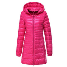 Load image into Gallery viewer, NewBang 7XL 8XL Plus Long Down Jacket Women Winter Ultra Light Down Jacket Women With Hooded Down Coat Female Big Size Coats