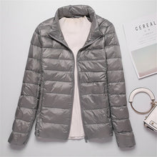 Load image into Gallery viewer, Sanishroly 2018 New Autumn Winter Women Thin White Duck Down Jacket Parka Female Ultra Light Down Coat Short Tops Plus Size S268