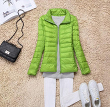 Load image into Gallery viewer, Sanishroly 2018 New Autumn Winter Women Thin White Duck Down Jacket Parka Female Ultra Light Down Coat Short Tops Plus Size S268