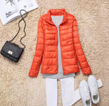 Load image into Gallery viewer, Sanishroly 2018 New Autumn Winter Women Thin White Duck Down Jacket Parka Female Ultra Light Down Coat Short Tops Plus Size S268